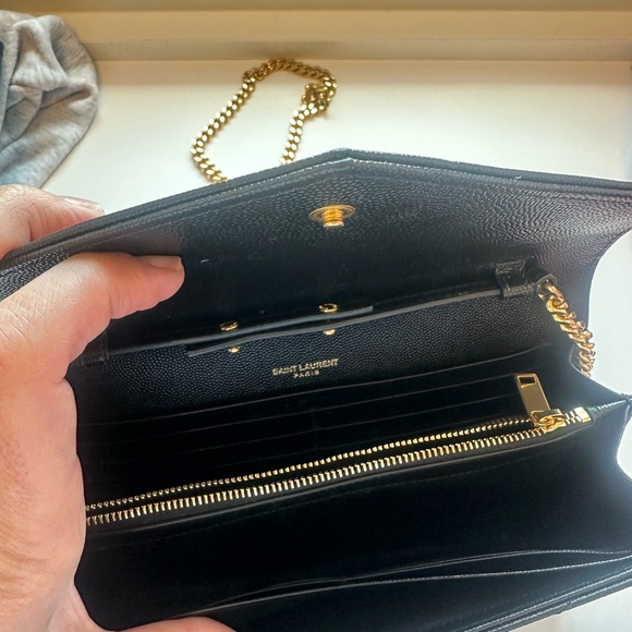 Saint Laurent Cassandre Envelope Chain Wallet - Picture 8 of 10
